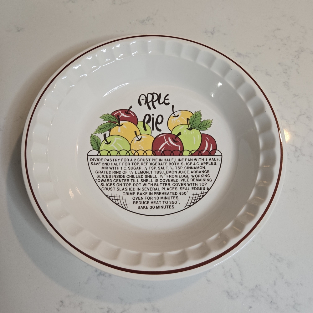 Colorful Apple Pie Recipe‎ Plate